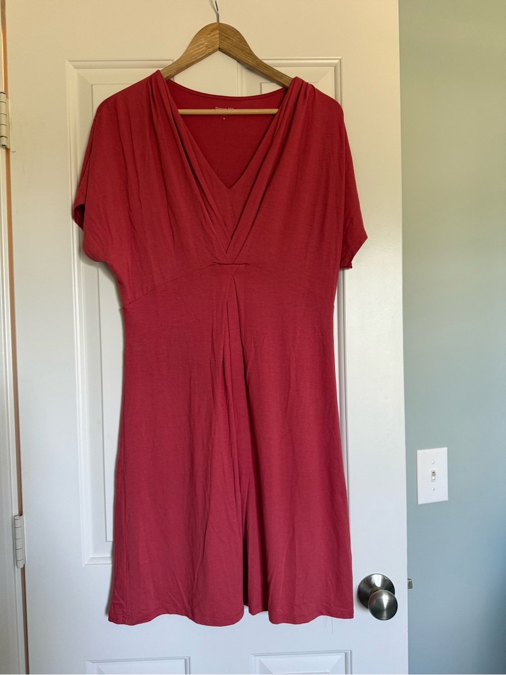 Garnet Hill Women’s V-Neck Short Sleeve Dress M